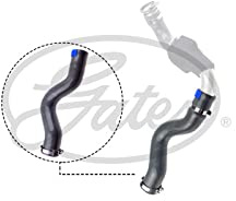 GATES Ladeluftschlauch Kompatibel mit OPEL Vivaro A Kastenwagen X83 09-0535 | Kompatibel mit: OPEL VIVARO A Bus, VIVARO A Kasten, VIVARO A Pritsche/Fahrgestell, RENAULT TRAFIC II Kasten