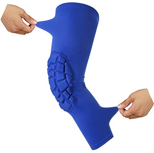 Rodilleras de compresión para pierna y rodilla, para todos los deportes de lucha libre, para jóvenes y adultos, 1 par de rodilleras acolchadas, Large, Paquete de 2 unidades.