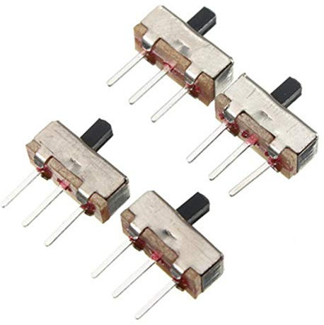 20pcs / Lot Électrique À Bascule Position Spdt 1p2t 3 Assemblage du Panneau Pin PCB Mini Glissière Touches Interrupteurs Dip