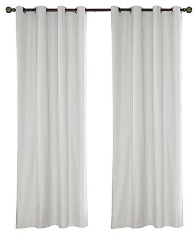 ele ELEOPTION Tenda Impermeabile per Esterni, con Occhielli, Protezione UV, per Portico Anteriore, Pergola Cabana Patio Coperto Gazebo, Dock e Casa in Spiaggia (4 pezzi, 137 x 213cm, Bianca)