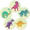 Zonon 10 Pcs Dinosaur Potty Training Stickers Dinosaur Toilet Target Sticker You Pee on Reusable Potty Toilet Targets Color Changing Pee Target for Kid Training Use