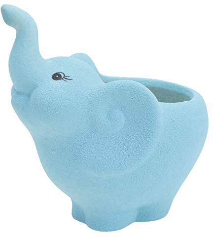 VALICLUD Elefant Saftig Pflanzer Töpfe Niedlichen Elefanten Geformt Blumentopf Blumentopf Keramik Tier Vase Behälter Elefant Figur Statue Tischdekoration
