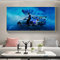zuomo Nissan Skyline GTR R34 Moderne Auto Poster und Drucke Leinwand Malerei Wandkunst Bilder für Wohnzimmer Dekoration Cuadros 50x100cm Kein Rahmen, Weiß