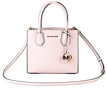 Michael Kors Mercer Medium Messenger Small Satchel Powder Blush Pink