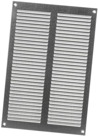 200x300mm Rejilla de Ventilación con Mosquitera - Rejillas de Aireación Metálicas - Acero Galvanizado