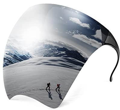 FEISEDY Occhiali da Sole Antiappannamento Occhiali-stile Visiera Protettiva Face Shield Occhiali da Sole con Protezione per il Viso Uomo Donna Grandi B2781