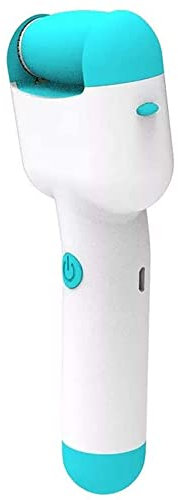 CJBHSD Lima eléctrica portátil para pies y removedor de Callos, Herramientas Profesionales de pedicura con 3 Rodillos para pies agrietados, Azul (Azul)
