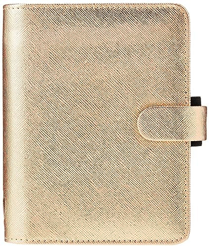 Filofax Pocket Saffiano Organiser - Metallic Rose Gold