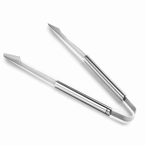Lacor - 60265 - Pince BBQ en acier inoxydable, pince à viande, manche ergonomique, passe au lave-vaisselle, 43,5 cm, inox
