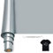 Bocguy Rouleau Vinyle Thermocollant Gris pour Tissus 30,5 CM X 610 CM avec Outil Désherber, Flex Thermocollant pour Tissus, Cricut et Découpe Silhouette (Gris Clair)