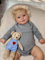 BNNPUU Reborn Babys Mädchen Lebensechte Babypuppen Reborn Puppe Wiedergeboren Babypuppe Toddler 50cm Wie Echtes Baby Silikon Baby Augen offen