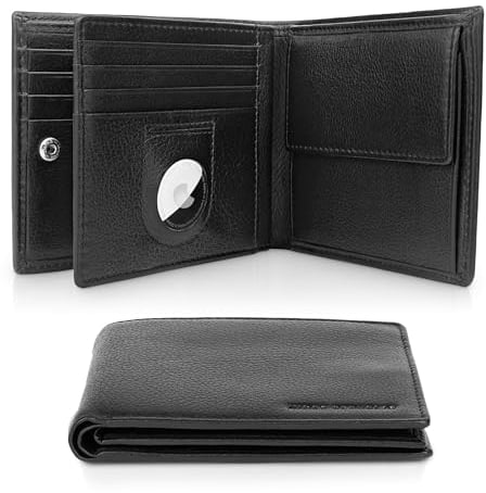 HIDES REPUBL1C® AirTag Geldbeutel | Portmonee Herren Airtag | Airtag Wallet | Geldbeutel AirTag | Geldbörse AirTag | Leder Geldbörse Herren