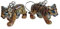 Tiger Cub Porzellan-Ohrringe, handbemalt, Glücksbringer, spiritueller Tierschmuck, Porzellan