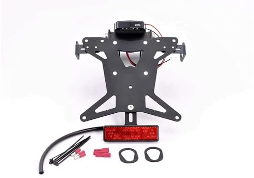MG Biketec Kurzes Heck - Kennzeichenträger - Kennzeichenhalter geeignet für Yamaha R7 ab 2021 (172x167mm)