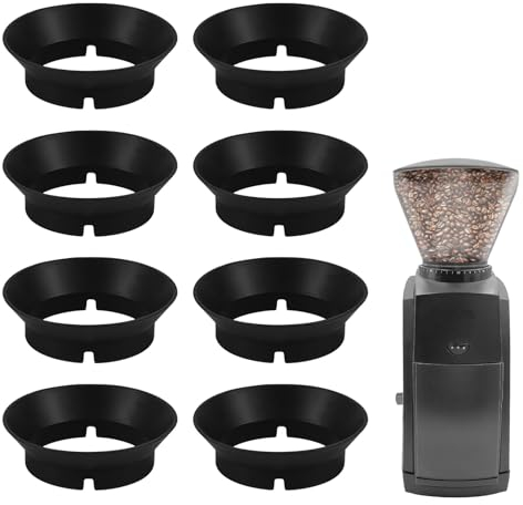 8pcs Coffee Grinder Gasket Replacement for Baratza Encore, Silicone Coffee Grinder Parts Lid Ring Seal Coffee Grinder Accessories for Baratza Virtuoso & Electric Conical Burr Grinder