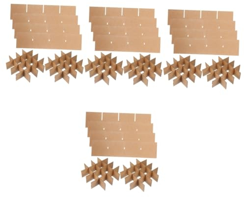 Gatuida 24 Pcs Shipping Carton Dividers Glass Cell Wine Glassware Dividers Divider for Cardboard Boxes Divider for Cardboard Moving Boxes Cardboard Boxes Divider Kit Paper Fruit Dispenser