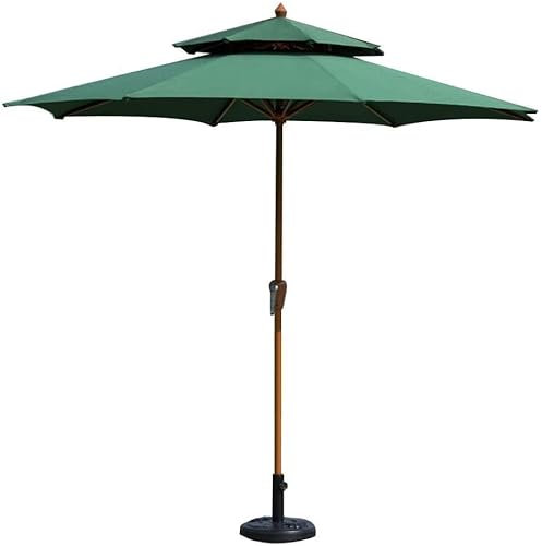 LiJJi Patio Parasol Umbrella Outdoor Patio Garden Market Table Umbrella Portable Sun Shade Umbrellas for Poolside Deck Backyard Po