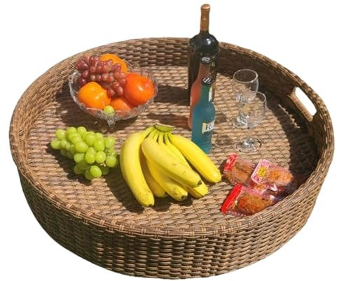 Lakenbroade Extra großes schwimmendes Deluxe-Tablett für den Pool – schwimmendes Pooltablett – stilvolles Frühstückstablett auf dem Wasser – schwimmende Bar für den Pool,60cm*60cm