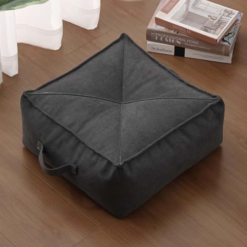 YSZBD Boden Sitzkissen Indoor，Sitzkissen Bodenkissen，Sitzkissen Gartenstuhl, Balkon Sitzkissen, Extra Dicke Sitzauflagen(#2,50x50x15cm)