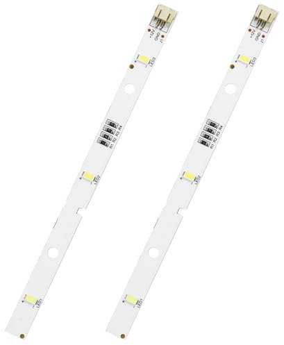 TaimeiMao LED-Lichtleiste, LED Kühlschranklampe für Rongsheng/Hisense Kühlschrank E349766 MDDZ-162A 1629348 DC12V 2W, 2 Stück Lichtleisten für Kühlschrank, Kühlbeleuchtung für Kühlschränke