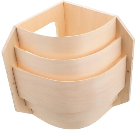 Warmhm Sauna-lampenschirm Aus Leichtem Dünnem Holz Mit Transparentem Design Rechteckiger Eck-abdeckung Für Sauna Hitzebeständig Platzsparend Für Heimische Saunaräume