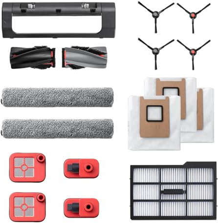 eufy Accessory Bundle for E25/E28 Omni Robot Vacuum, Side Brush, Filter, Roller Brush for RoboVac, Dust Bag, Dirty Water Tank Filter