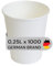 LogiPack Lot de 1000 gobelets en carton 250 ml Ø 80 mm Marron – Gobelets jetables bio sans plastique – Gobelets à café durables et recyclables – Pour café, smoothies, et plus encore