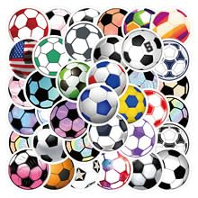 LYunMu Fußball Aufkleber 50 Stücke Niedlich Deko für Auto Laptop Skateboard Fahrrad Moped Motorrad Fahrrad Computer,Geeignet für Erwachsene Kinder Football Sticker Set