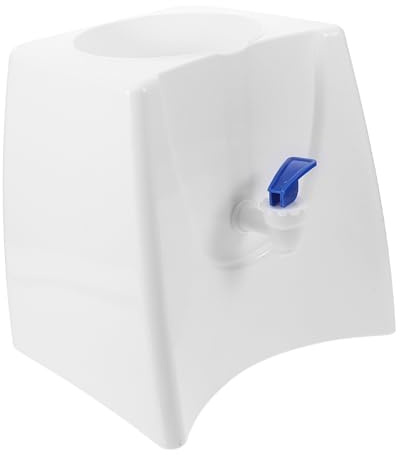 GRIRIW Mini Water Cooler and Stylish White Finish Portable Water Dispenser Countertop with Compact Plastic Design and for Picnics and Home Use for Picnics Home Use