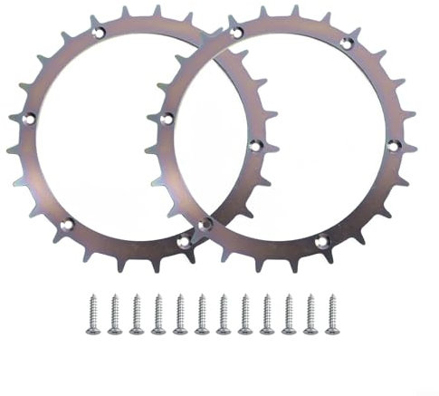 Yhenlovtt Spikes aus Edelstahl für Mähroboter - Kompatibel mit Indego XS 300 400 350 M700, verbesserte Griffigkeit und Rasenbelüftung Edelstahl Radspikes