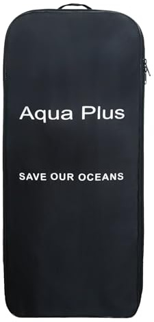 Aqua Plus Zaino impermeabile gonfiabile per tavola da paddle - 89 cm x 36 cm x 28 cm Borsa leggera per SUP con cinghie imbottite per tavola da surf, kayak e attrezzatura