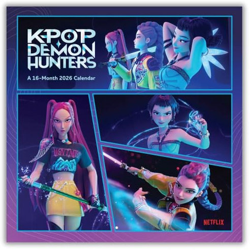 KPOP Demon Hunters 2026 Square Calendar