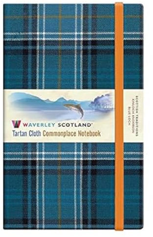 Blue Loch Waverley Tartan Notebook/Journal: Large: 21 x 13cm (Waverley Scotland Tartan Cloth Commonplace Notebook/Journal)
