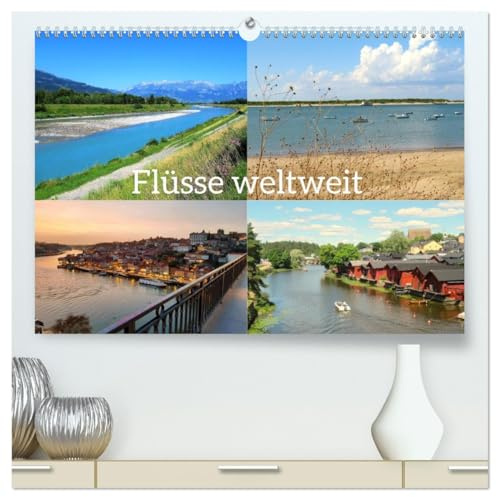 Flüsse weltweit (hochwertiger Premium Wandkalender 2026 DIN A2 quer), Kunstdruck in Hochglanz: Auf ihrem Weg vom Ursprung bis zur Mündung in die Meere ... wundervolle Landschaften. (CALVENDO Natur)