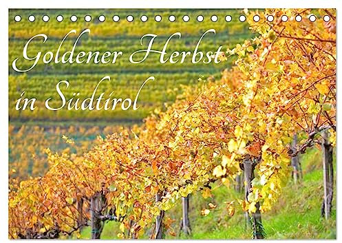 Goldener Herbst in Südtirol (Tischkalender 2026 DIN A5 quer), CALVENDO Monatskalender: Herbstliche Impressionen aus Südtirol. (CALVENDO Orte)