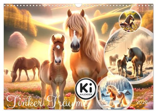 Tinker Träume - Ein Jahr auf zauberhaften Weiden (Wandkalender 2026 DIN A3 quer), CALVENDO Monatskalender: Ein Jahr mit Tinkern in Zauberwelten (CALVENDO Hobbys)