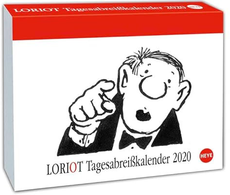 Loriot Tagesabreißkalender. Tischkalender 2020. Tageskalendarium. Blockkalender. Format 11 x 14 cm