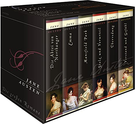 Die großen Romane: Die Abtei von Northanger / Emma / Mansfield Park / Stolz und Vorurteil / Überredung / Verstand und Gefühl (6 Bände)