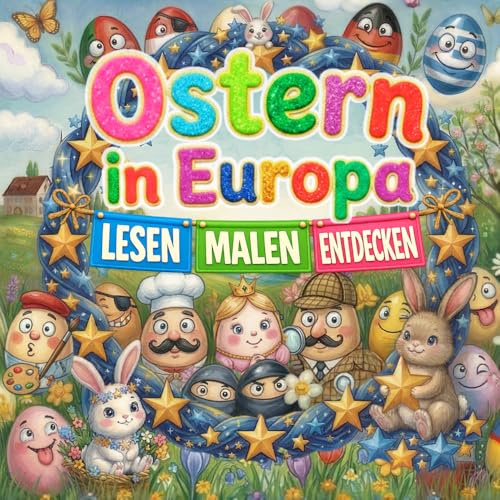 Ostern in Europa: Malbuch und Mitmachbuch über spannende Osterbräuche für Kinder von 5 bis 10 Jahren