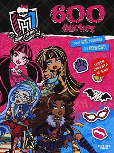 Monster High. 600 Sticker. Für Glas, Kunststoff, Metall & Wand. Cartoon-Sticker. Glänzend. Permanent, Reflektierend, Durchsichtig.