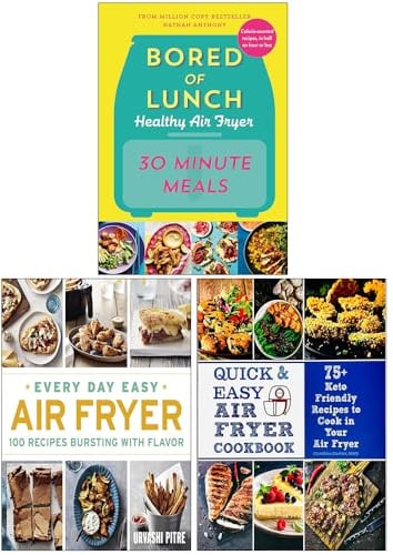 Bored of Lunch Healthy Air Fryer, Every Day Easy Air Fryer, Quick & Easy Air Fryer Cookbook 3 Books Collection Set