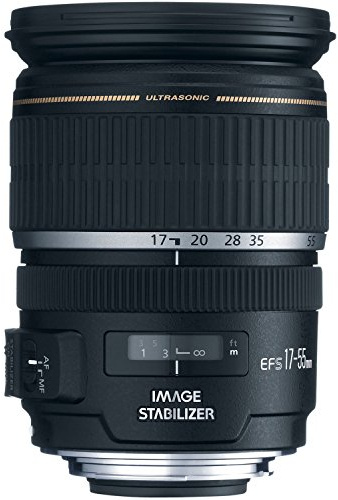 Canon EF-S 17-55mm f/2.8 IS USM Lens for Canon DSLR Cameras, Black - 1242B002