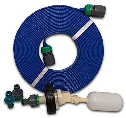 Suitable for Aquaroll Mains Water Adaptor Ball Valve Kit From Care-avan with Space Saving 7.5 mtr FLAT Food Grade Hose BY CARE-AVAN