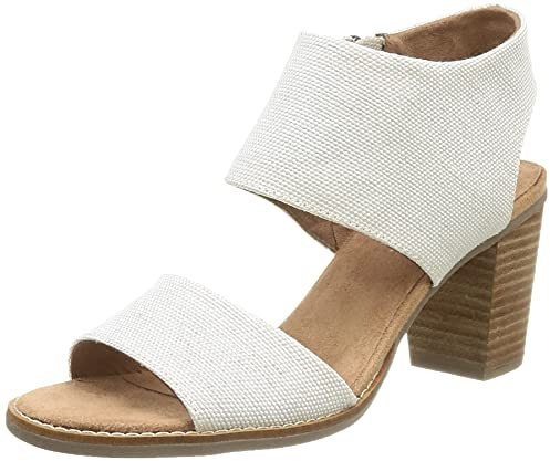 TOMS Damen majorca cutout Sandalen mit Absatz, Natur, 38.5 EU