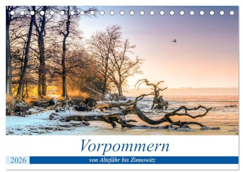 Vorpommern - von Altefähr bis Zinnowitz (Tischkalender 2026 DIN A5 quer), CALVENDO Monatskalender: Ein Kalender mit beeindruckenden Fotos aus Vorpommern. (CALVENDO Natur)