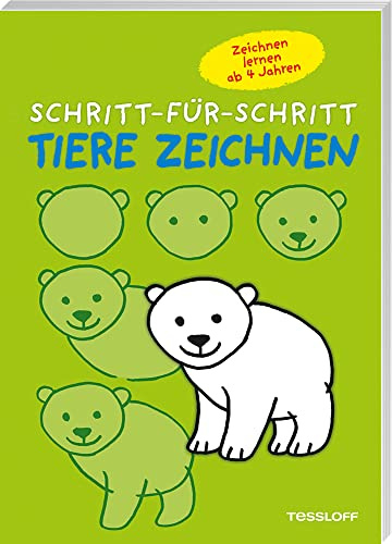 Tiere zeichnen Schritt-für-Schritt: Zeichnen lernen (Malbücher und -blöcke)