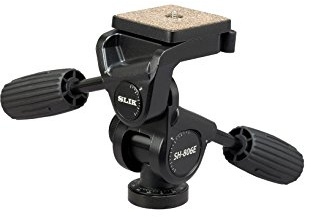 Slik 3-Wege Schwenk-/Neigekopf Kugelstange mit QR-Platte 4 schwarz 1/4-20