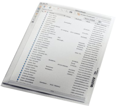Leitz Sichthülle Standard, A5, PP, genarbt, dokumentenecht, farblos