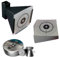 Trichter Kugelfang + 500 HN Sport Luftgewehr Diabolos Kal. 4,5 mm Diabolo + 125 ShoXx.® Shoot-Club Zielscheiben 14x14 cm mit zusätzlichen grauen Ring und 250 g/m²