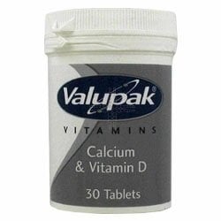 THREE PACKS of Valupak Calcium & Vitamin D